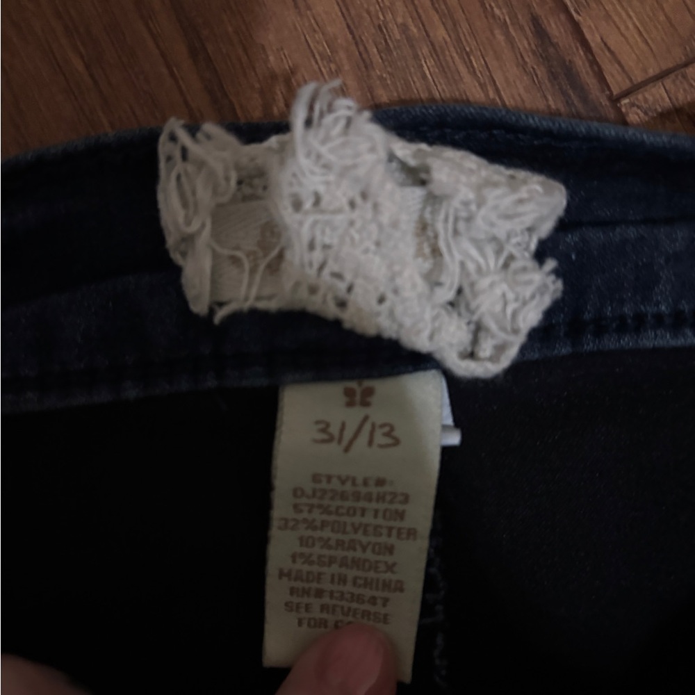 Altar'd State Dark Blue Flare Jeans - Picture 2 of 4